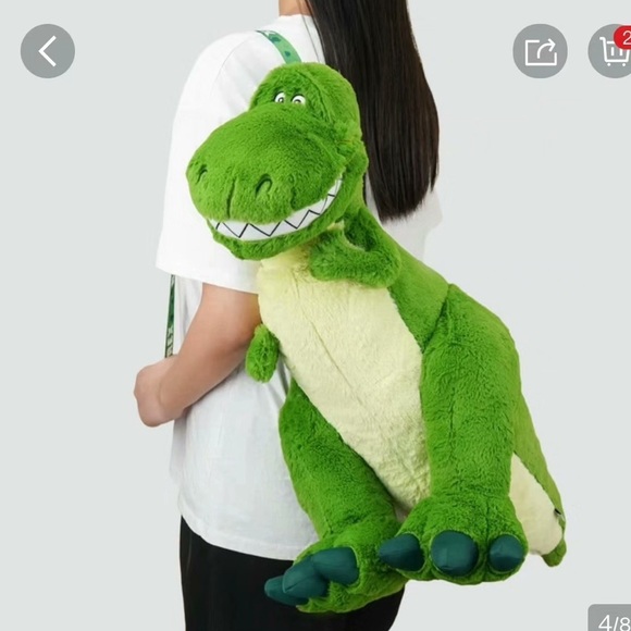 Disney Toy Story Rex Dinosaur 20" Green Plush dinosaur toy potdemiel - Picture 2 of 8